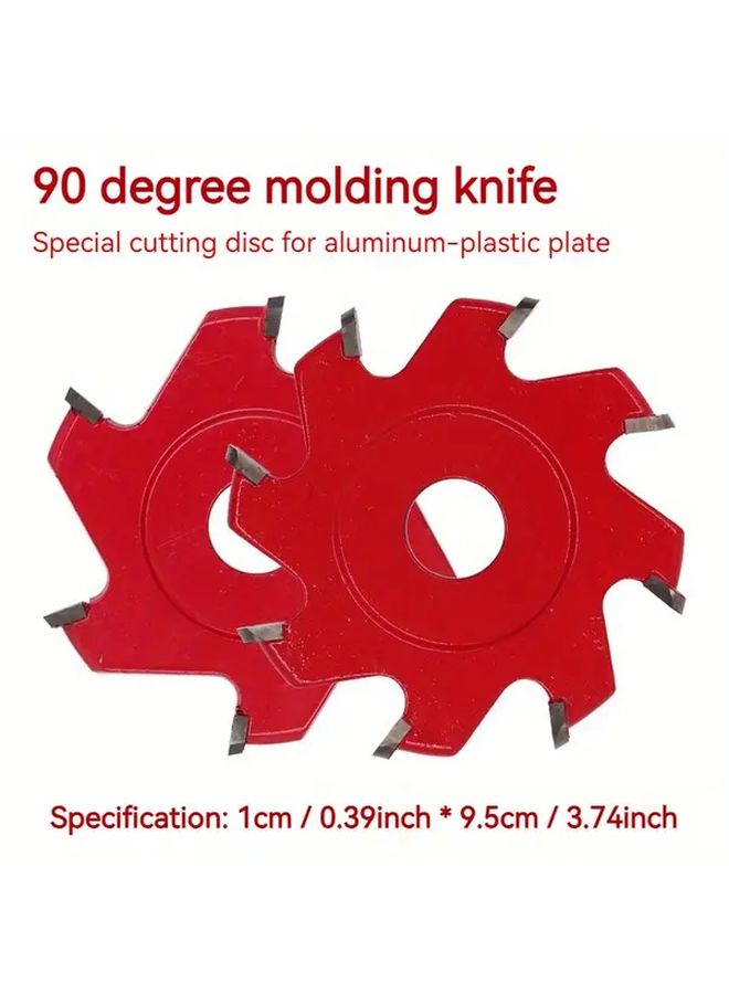 90 Degree 12 Teeth V Shaped Alloy Steel Blade For Plastic Plate Cutting - Image 3