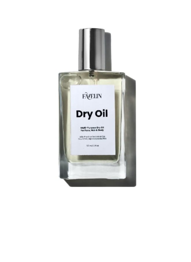 favelin Dry Oil  - With Vitamin E  & Argan Oil | Moisturizer body and hair treatment  - Image 1