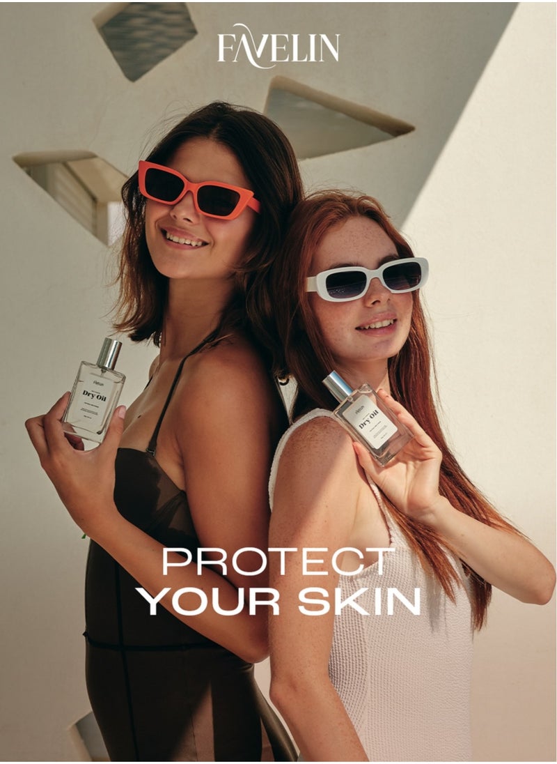 favelin Dry Oil  - With Vitamin E  & Argan Oil | Moisturizer body and hair treatment  - Image 5