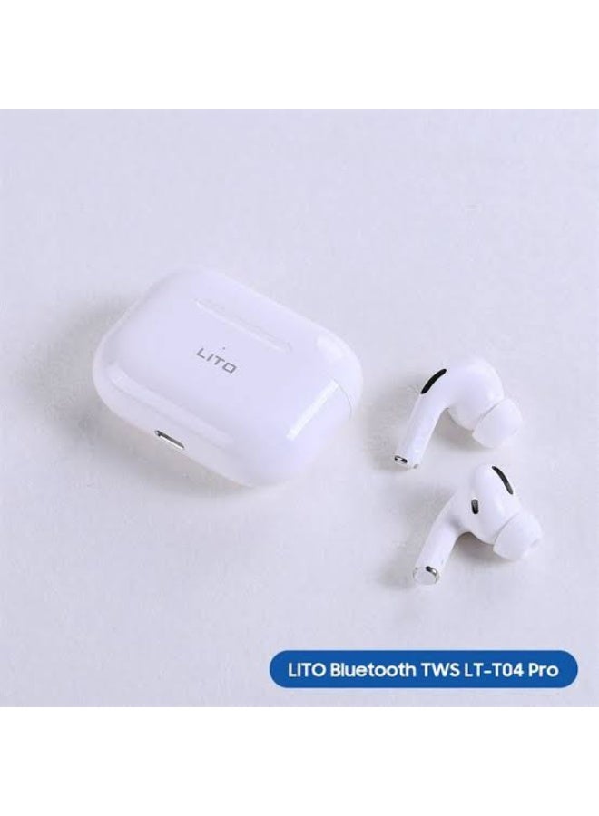 ليتو سماعات LITO LT-T04 Pro: استمتع بصوت عالي الدقة فاخر. عالمك الخاص الخالي من الضوضاء. مزودة بتقنية إلغاء الضوضاء النشطة لتوفير بيئة استماع هادئة وغامرة، تعزل المستخدم عن الضوضاء المحيطة. - Image 1