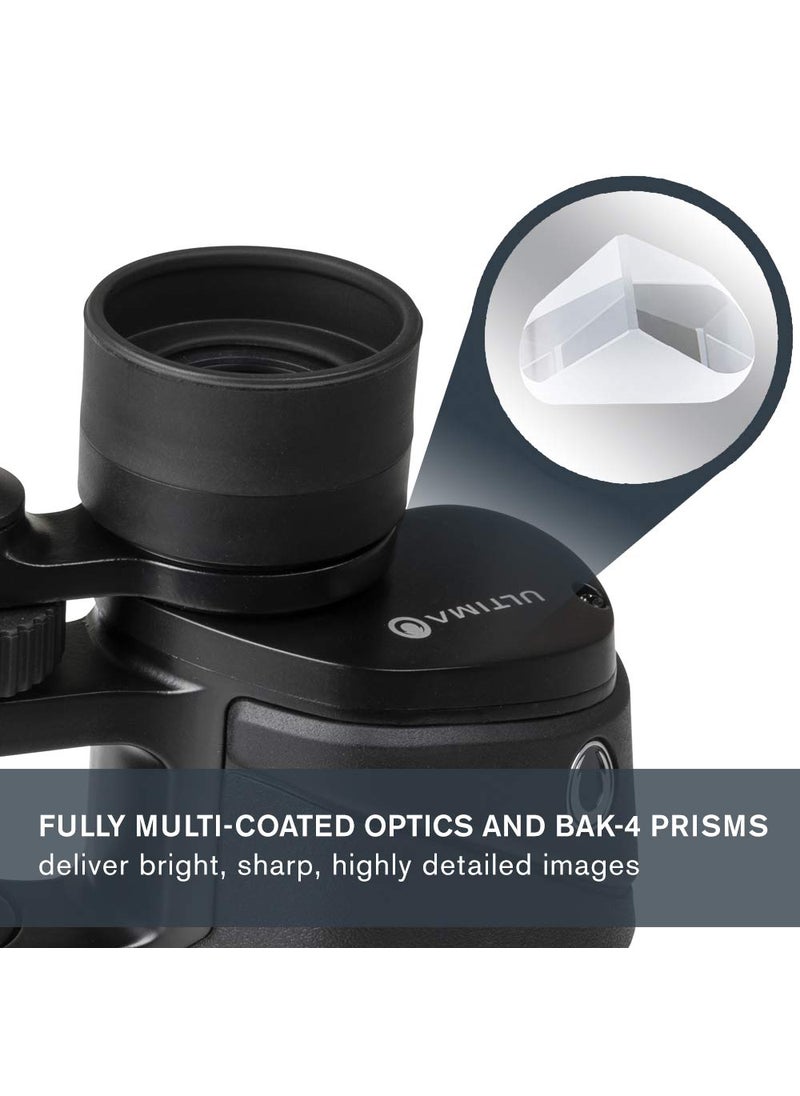 Celestron Celestron – Ultima 10x50 Binoculars – Waterproof & Fogproof – Porro Prism Binoculars for Adults – Fully Multi-Coated Optics and BaK–4 Prisms – Protective Rubber Armoring  - Image 3
