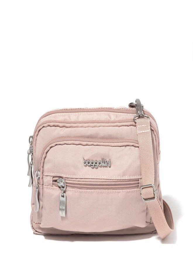 Baggallini Women's Triple Zip Bagg, Woodrose, One Size - Image 1