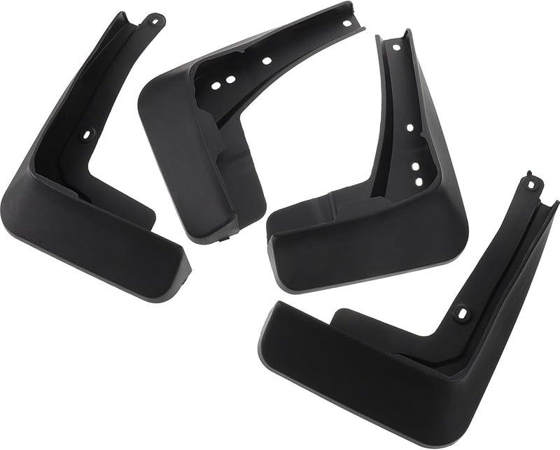 4Pcs Black Soft Mudflaps Mud Guards Splash Guards For Sedan Hatchback Sediment Protection - Image 1