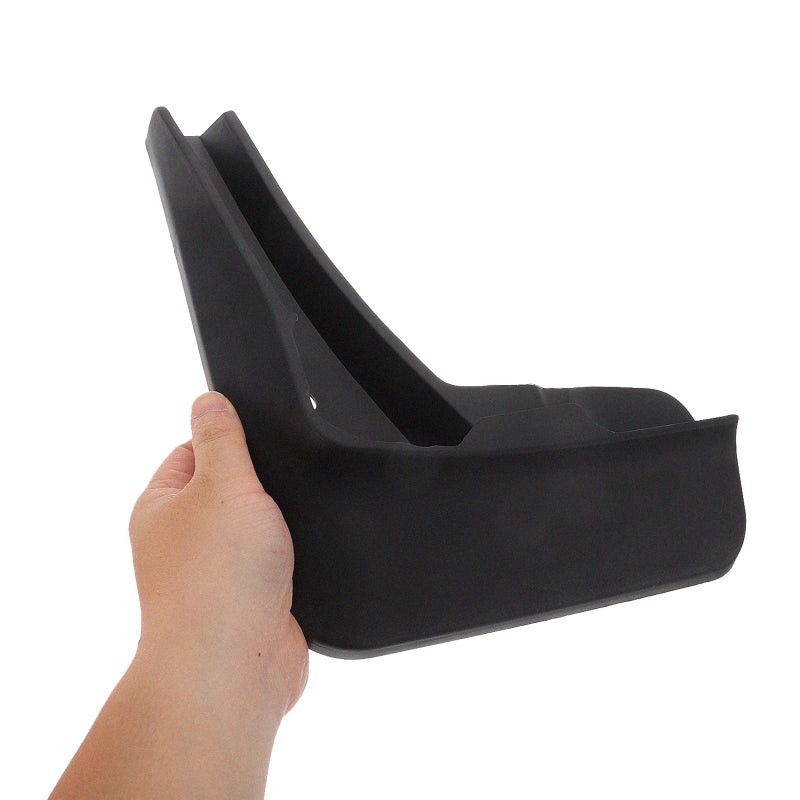 4Pcs Black Soft Mudflaps Mud Guards Splash Guards For Sedan Hatchback Sediment Protection - Image 4