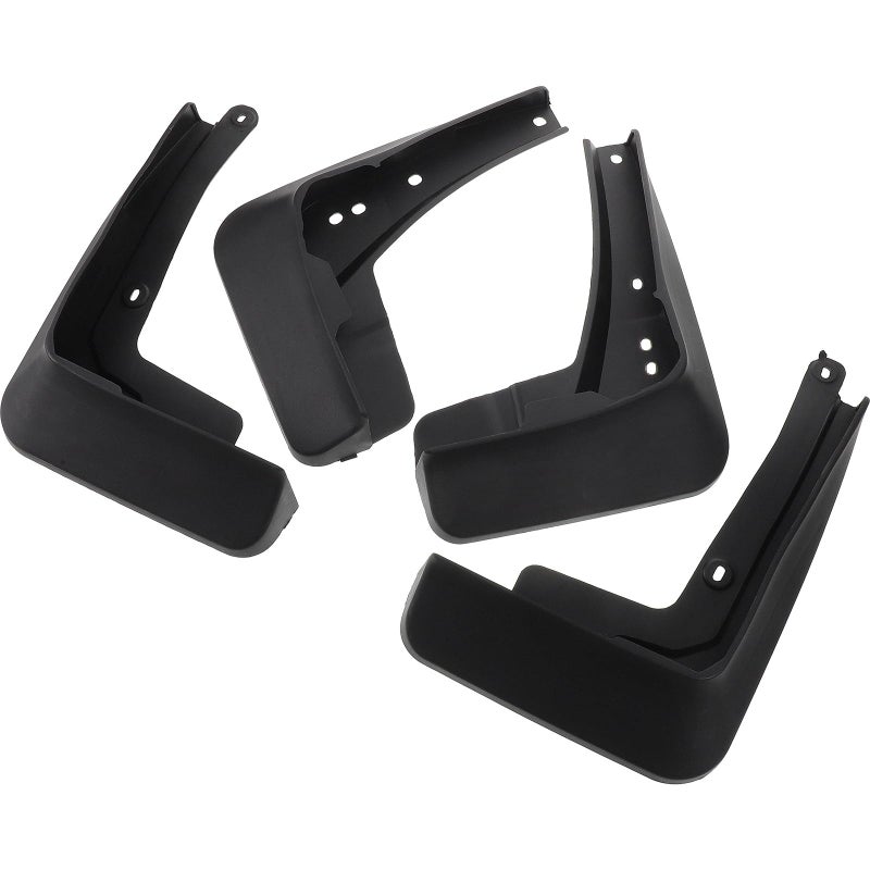 4Pcs Black Soft Mudflaps Mud Guards Splash Guards For Sedan Hatchback Sediment Protection - Image 2