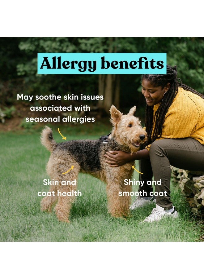 مكمل غذائي لعلاج حساسية الكلاب من إمبارك - علكات مضغ لعلاج حساسية الكلاب، دعم لعلاج حكة الجلد وتهيج الجلد الموسمي - تركيبة بيطرية بمكونات طبيعية بالكامل - 90 علكة طرية للكلاب من السلالات الصغيرة والكبيرة - Image 3