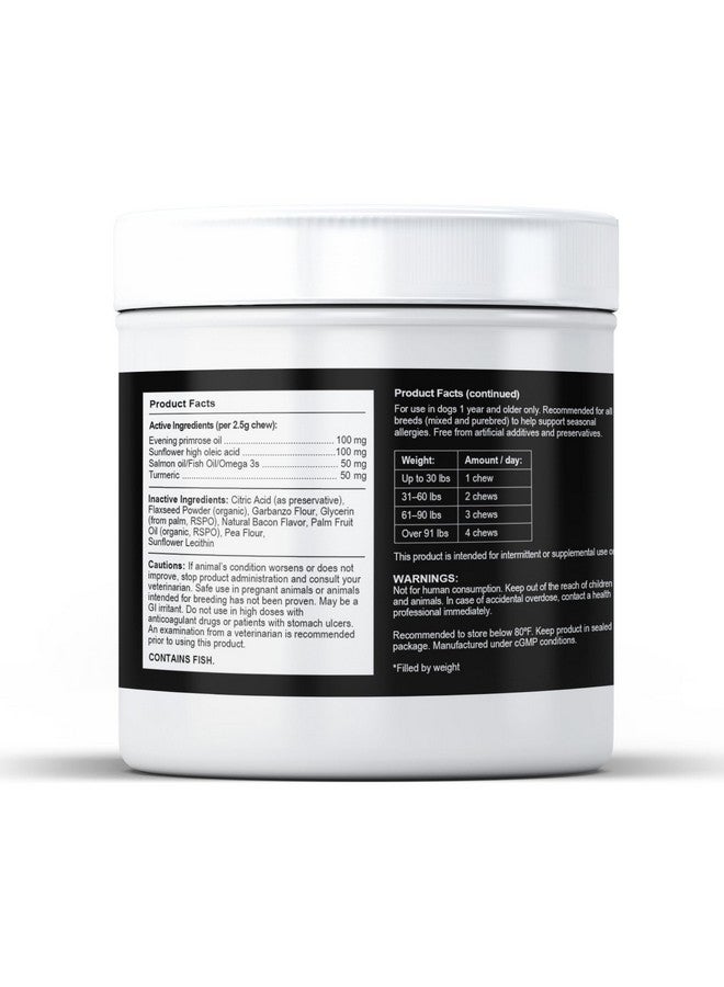 مكمل غذائي لعلاج حساسية الكلاب من إمبارك - علكات مضغ لعلاج حساسية الكلاب، دعم لعلاج حكة الجلد وتهيج الجلد الموسمي - تركيبة بيطرية بمكونات طبيعية بالكامل - 90 علكة طرية للكلاب من السلالات الصغيرة والكبيرة - Image 2