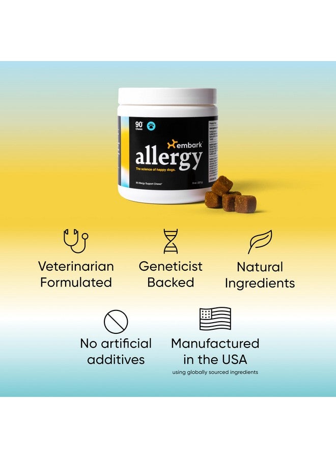 مكمل غذائي لعلاج حساسية الكلاب من إمبارك - علكات مضغ لعلاج حساسية الكلاب، دعم لعلاج حكة الجلد وتهيج الجلد الموسمي - تركيبة بيطرية بمكونات طبيعية بالكامل - 90 علكة طرية للكلاب من السلالات الصغيرة والكبيرة - Image 5