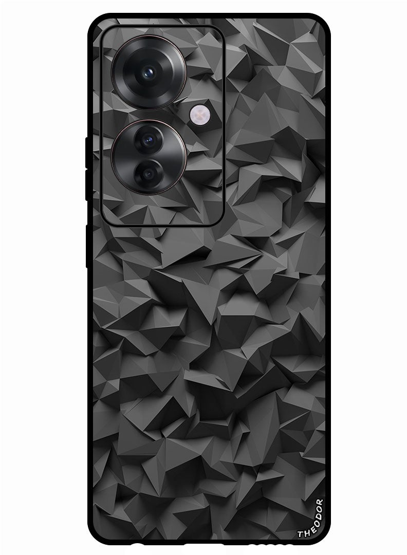 Theodor Protective Case Anti Scratch Shock Proof Bumper Cover For Oppo Reno 11F texture_relief_3d - Image 1