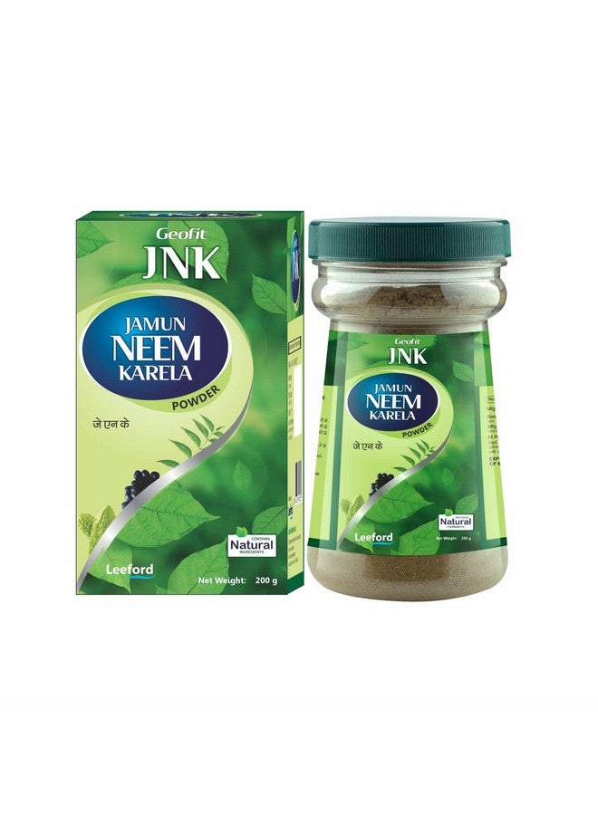 Leeford Geofit Jnk 100% Pure And Organic Jamun Neem Karela Powder Pack Of 2 (2X200Gm) - Image 1