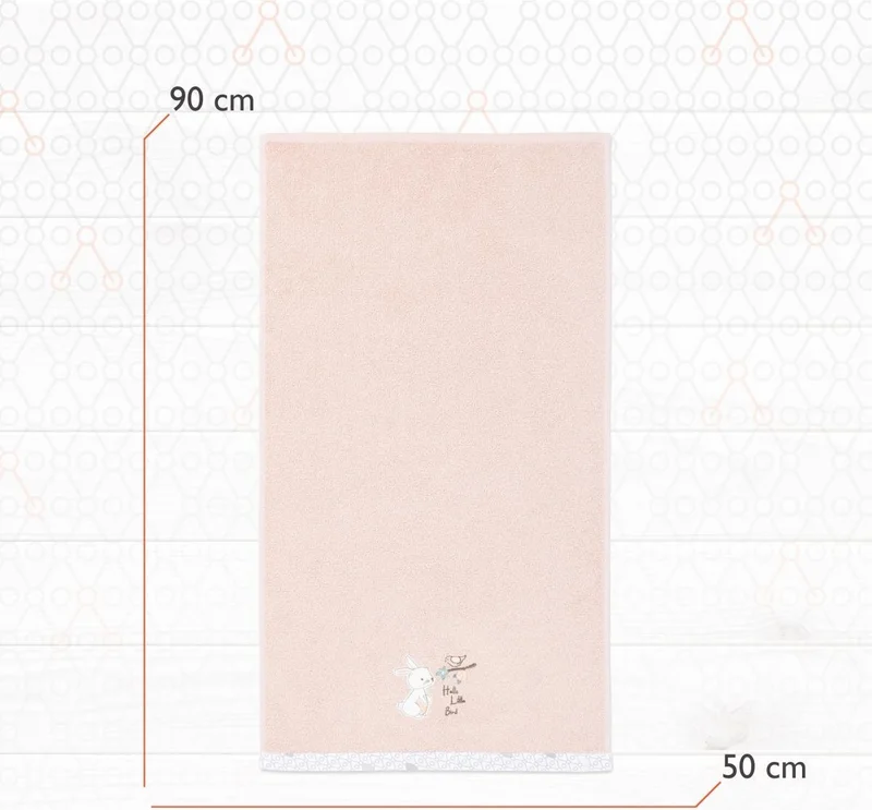 Gezenbebe Hero Embroidered Baby Kids Hand & Head Towel (50x90) Bunny
