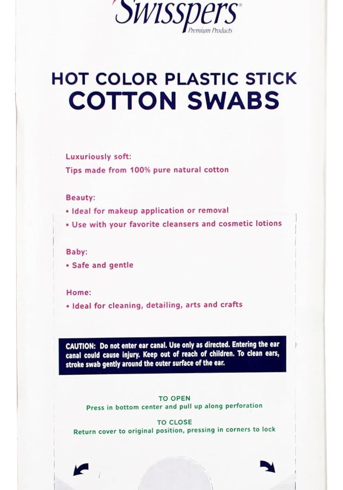 Swisspers Hot Colored Cotton Swabs - 500 Count - Image 4