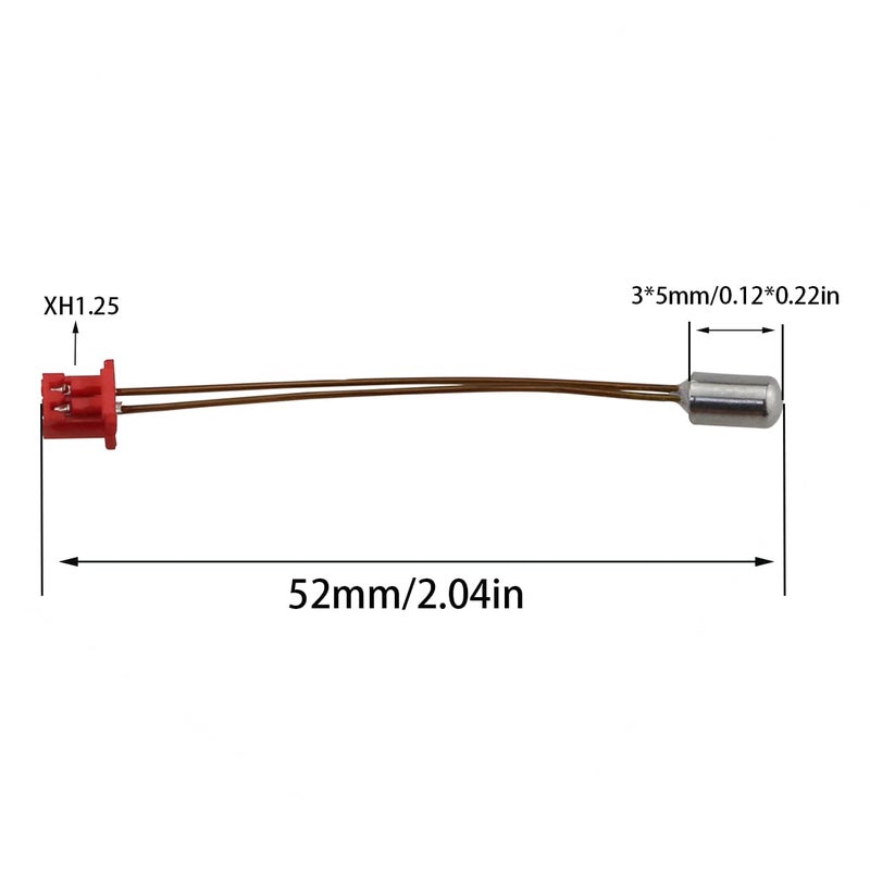 klarako 2PCS Sprite Extruder Pro Temperature Sensor High Temperature Pro Thermistor Sprite Extruder Pro Kit, Red Ender3s1 - Image 2