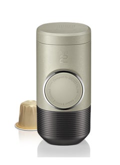 WACACO MINIPRESSO NS2 - Portable Espresso Machine for Coffee Capsules, Eco-Friendly, Made Using Biomass, 18 Bar Powerful Extraction, Ultra Light Weight, Integrated Water Tank System - Beige  - Image 1