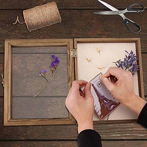 TJMOREE TJ.MOREE Shadow Box Frame 8 x 10 Shadowbox Display Case Picture Frame with Linen Back Memorabilia Bouquet Medals Military Photos Memory Box - Image 3