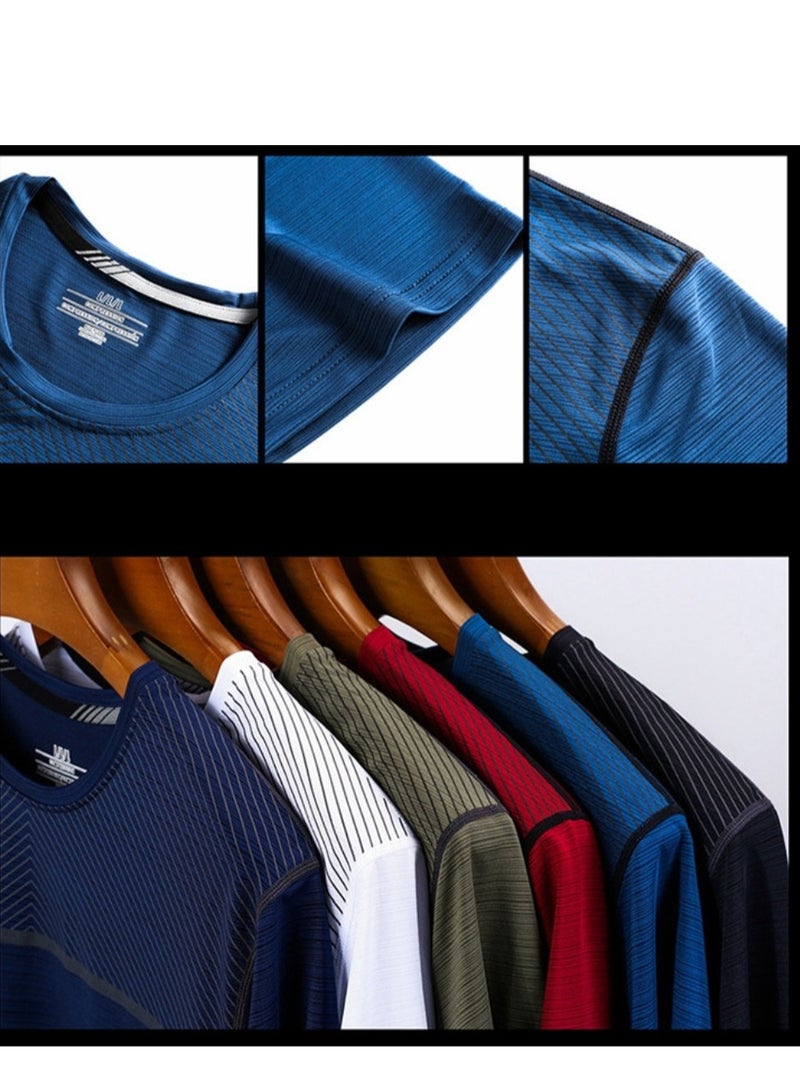 Jeep Men's Ice Silk Short Sleeved T-shirt Round Neck Pullover Sweatshirt Simple Running Top  - Image 3