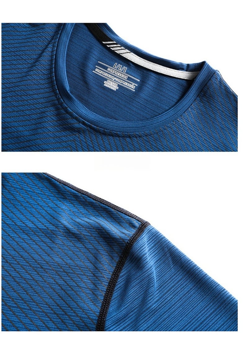 Jeep Men's Ice Silk Short Sleeved T-shirt Round Neck Pullover Sweatshirt Simple Running Top  - Image 5