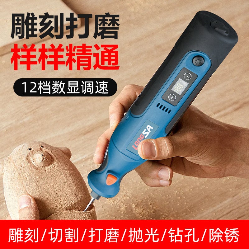 Longsa 7.4V Cordless Die Grinder Kit for Carving, Polishing and Drilling - Image 1