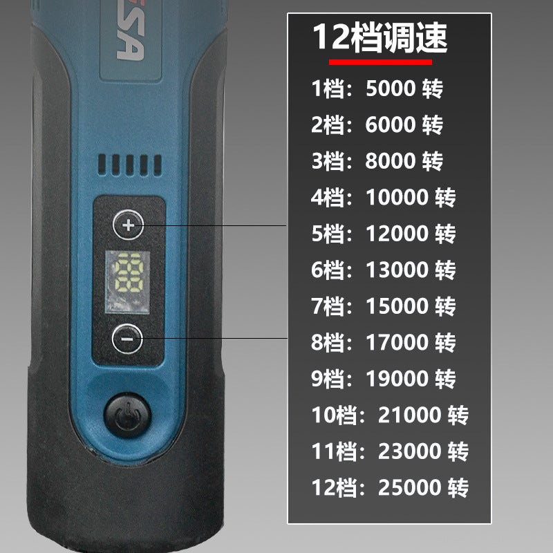Longsa 7.4V Cordless Die Grinder Kit for Carving, Polishing and Drilling - Image 4