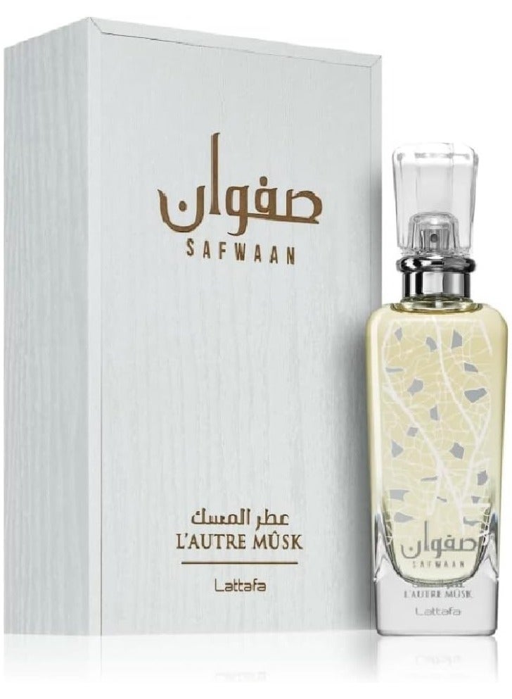 لطافة بخاخ عطر صفوان المسك او دي بارفان للجنسين من لطافة، 100 مل - Image 1