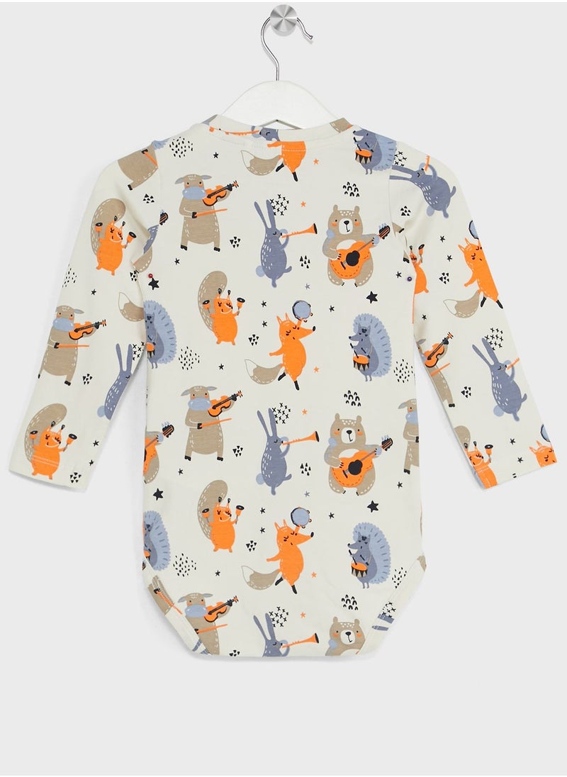 NAME IT - Kids Printed Bodysuit & Pants Set - Image 1