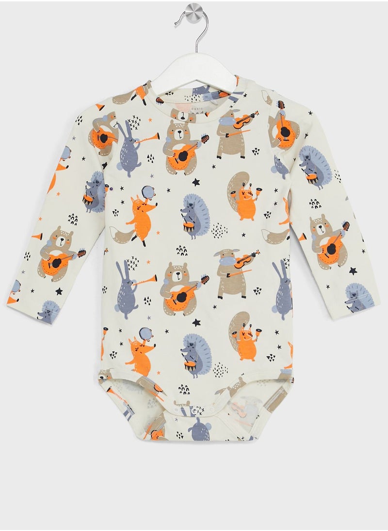 NAME IT - Kids Printed Bodysuit & Pants Set - Image 1