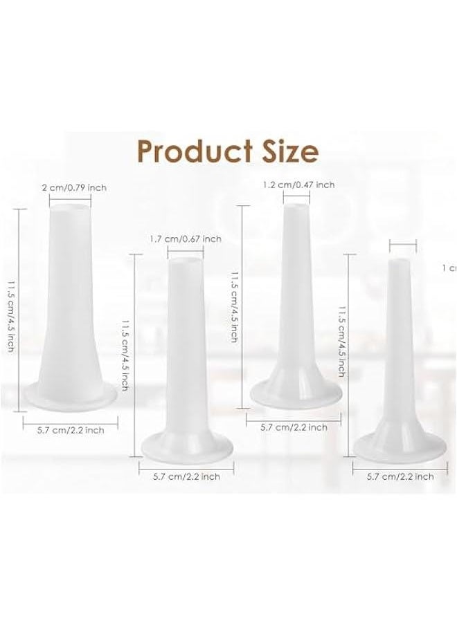 Generic Sausage Stuffer Manual Sausage Maker with 4 Sizes Funnel Stuffing Tubes Plastic Meat Filler Stuffer Salami Maker  - Image 4
