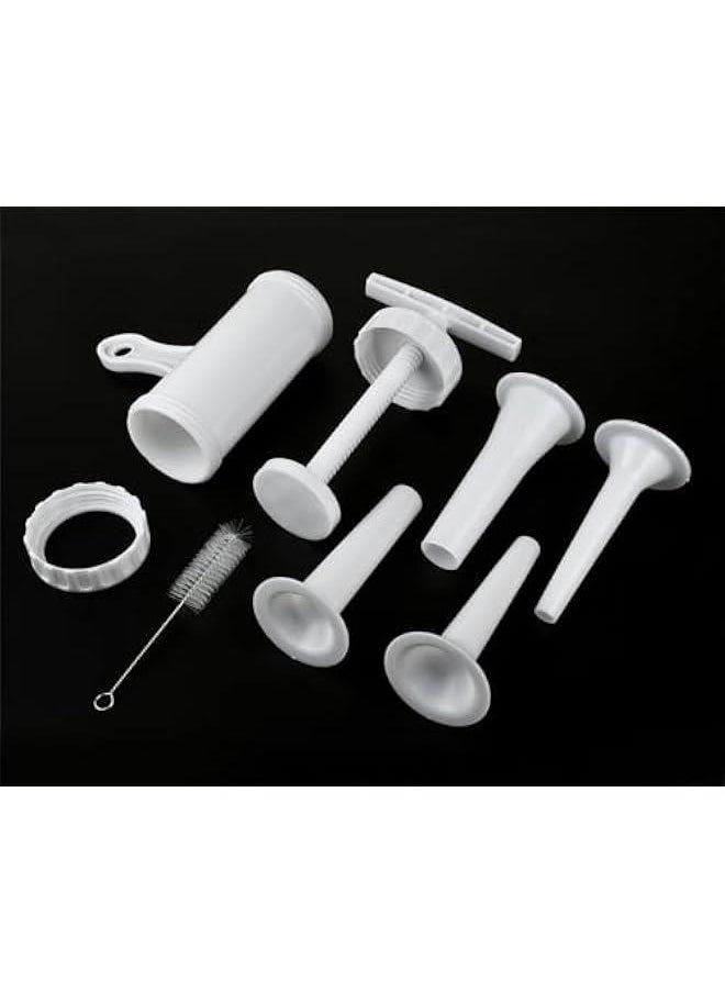 Generic Sausage Stuffer Manual Sausage Maker with 4 Sizes Funnel Stuffing Tubes Plastic Meat Filler Stuffer Salami Maker  - Image 5