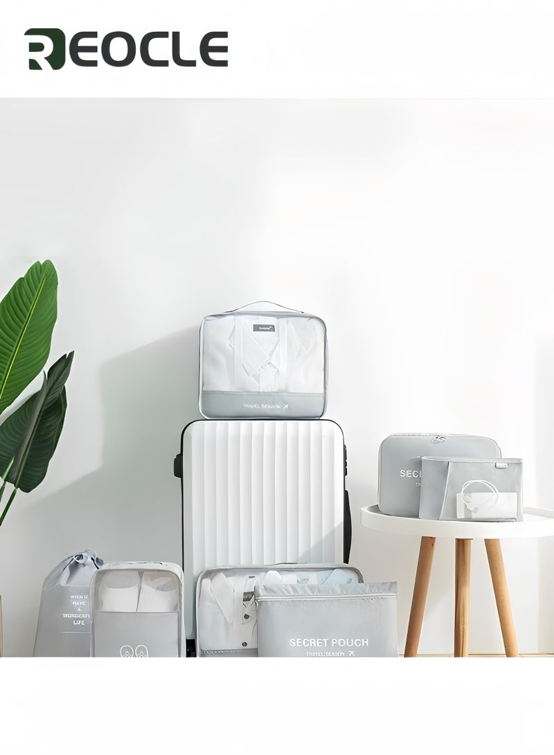 ريوكل 7 مجموعات من مكعبات التعبئة لتنظيم الأمتعة خفيفة الوزن ومنظمات التعبئة ومنظمات الأمتعة القابلة للطي وحقيبة التخزين - Image 2