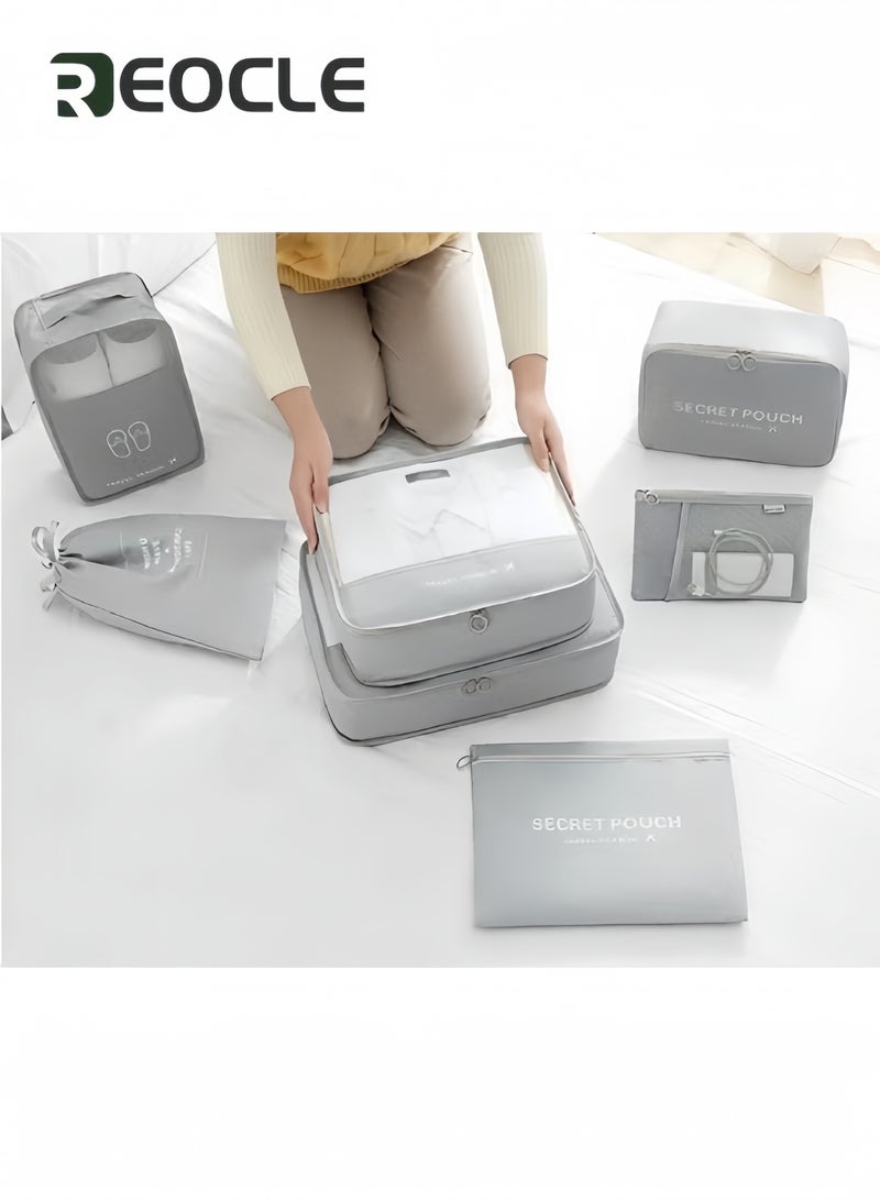 ريوكل 7 مجموعات من مكعبات التعبئة لتنظيم الأمتعة خفيفة الوزن ومنظمات التعبئة ومنظمات الأمتعة القابلة للطي وحقيبة التخزين - Image 5