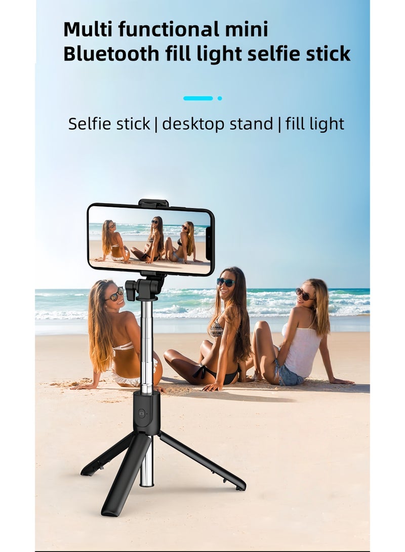 Mobile phone holder, desktop phone holder, live streaming holder, can be extended up to 170CM in length,Selfie Stick, All-in-1 Extendable Cell Phone Tripod Stand,Rotate Phone Tripod with Bluetooth Remote Shutter ,Group Selfies/Live Streaming/Video Recording Compatible with All Phones  - Image 2