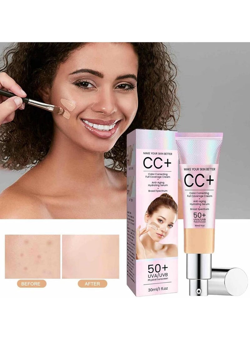 EELHOE 30 مل كريم CC مقاوم للأشعة فوق البنفسجية وكريم أساس للتحكم في الزيت لمستحضرات التجميل للوجه - Image 4