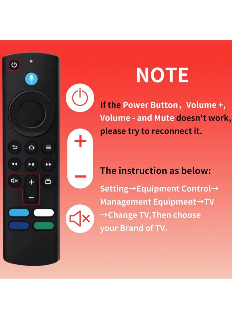 Generic - 1pcs L5B83G Voice Remote Control for AMZ Fire TV Stick (2nd Gen, 3rd Gen, Lite, 4K, 4K Max), Fire TV Cube, for Smart TVs (3rd Gen) - Image 1