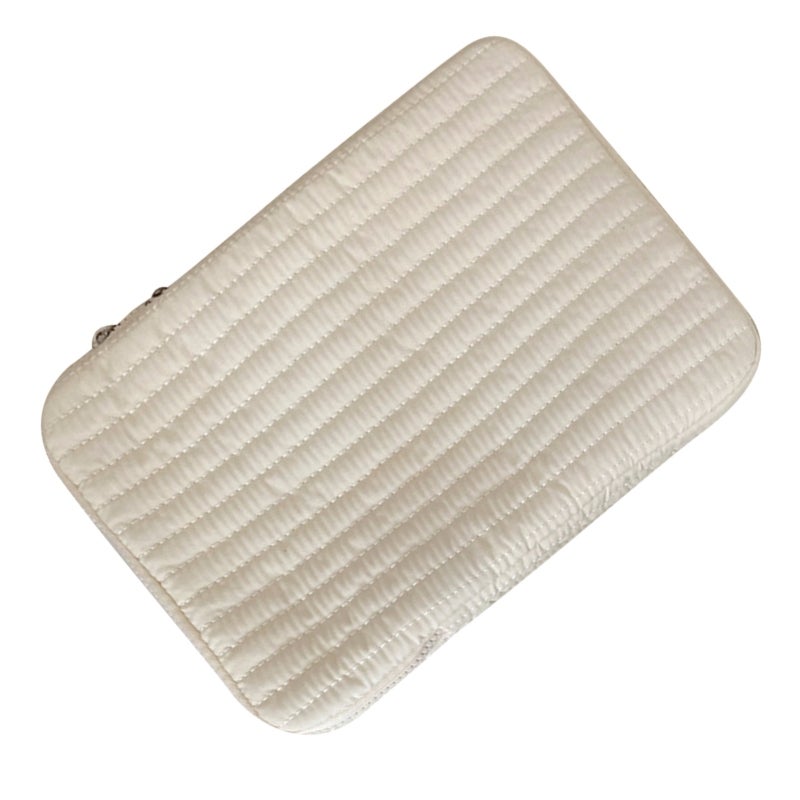 Laptop Sleeve 13-14 Inch Cotton Shockproof Zipper Closure - Soft Protective Tablet Sleeve Case for Work Business Trips - Image 4