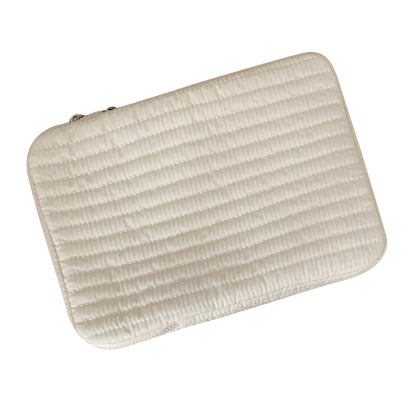 Laptop Sleeve 13-14 Inch Cotton Shockproof Zipper Closure - Soft Protective Tablet Sleeve Case for Work Business Trips - Image 3