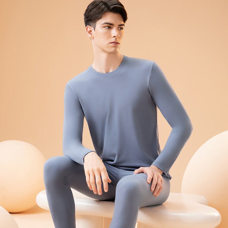 FENTENGCARE Thermal Underwear for Men, Cationic Brushed Fabric, Cold-Resistant Thick Base Layer, Autumn Top And Pants Set, Christmas Gift - Image 2