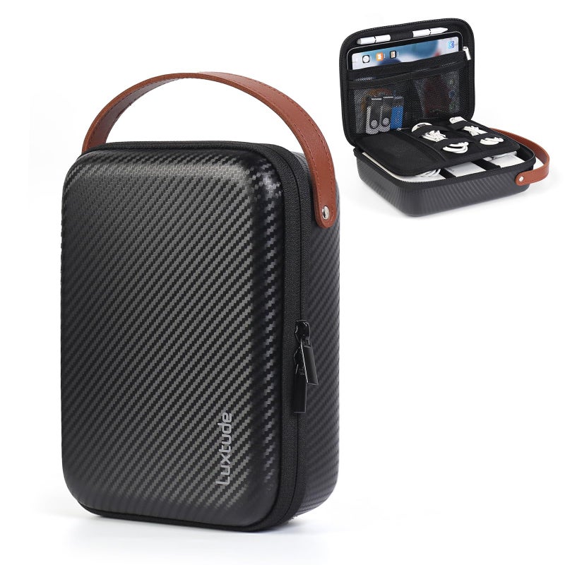 Luxtude Electronics Organizer Travel Case for Chargers and Cords, Hard Case for Electronics, Portable Tech Bag, Travel Essentials for Chargers/Mouse/USB Drives/SD Cards, Tech Gifts - Image 1