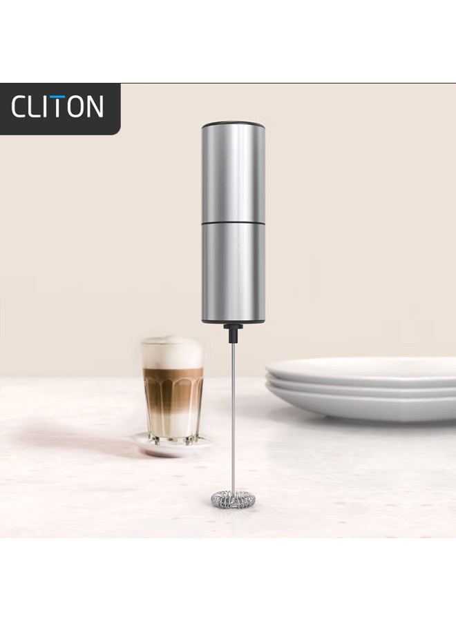 Cliton Electric Milk Frother, Coffee Foam Maker, Home Use Milk Frother, Stainless Steel Handheld Mixer, Egg Beater - Image 1