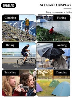DUNISO Long Rain Wear, Waterproof Raincoat for Adult, EVA  Reusable Rain Ponchos for Women and Men, Lightweight Rain Jackets for Outdoor Camping Cycling Fishing with Hood and Drawstring  - Image 3