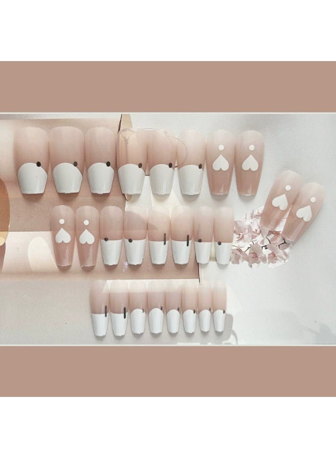 Goolsky Graffiti Love Heart Trapezoid Press - on Nails for Artsy Minimalism - Image 2