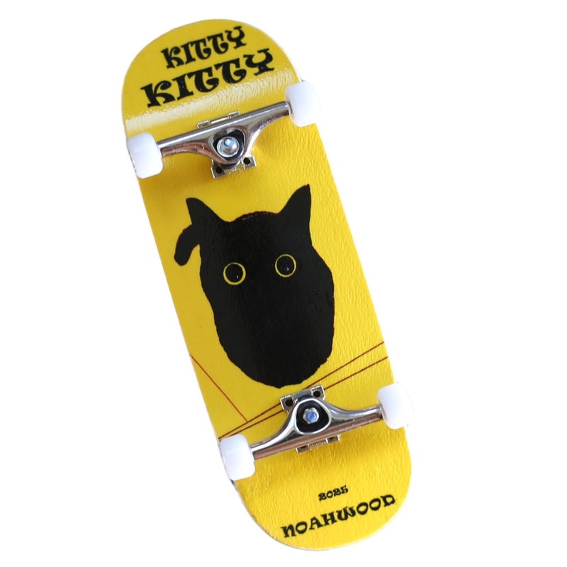 NOAHWOOD 2025 Noahwood 15s PRO Fingerboard Complete 5Layer Colour Maple Wooden Pro Concave 35 x 98mm Handmade Deck 34mm Prince 3G Silver Truck Crown White Wheels iii Cat iii - Image 2