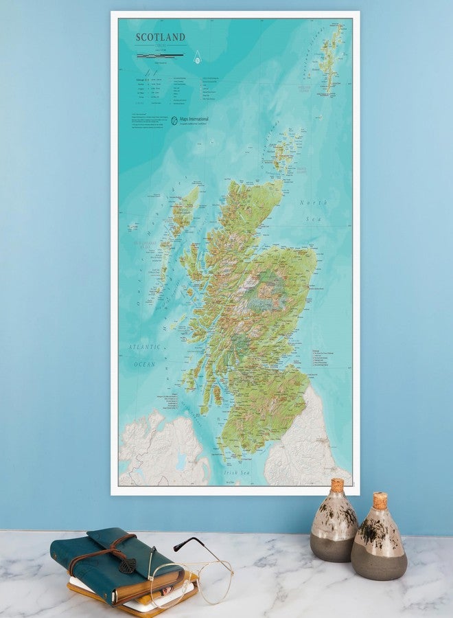 Maps International Map Of Scotland - Traveller Gift - Detailed Cartography - 16.5 x 23.4 inches - Maps International - Image 2