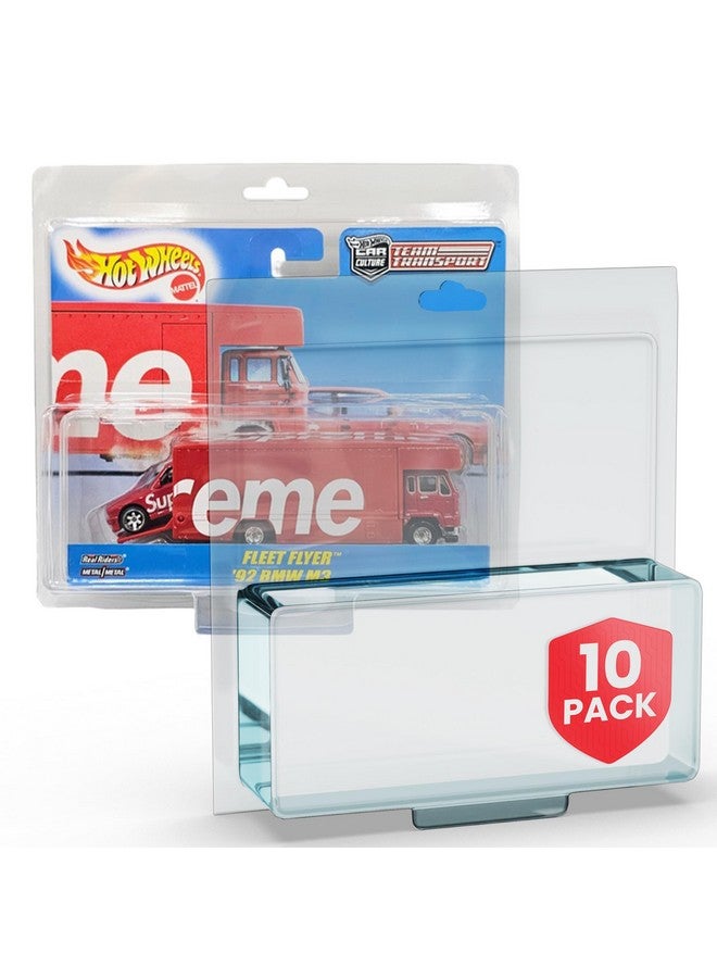 EVORETRO Blister Case Protector Compatible with Hot Wheels Team Transport Blister Protectors Pack of 10 - 0.80MM PET Premium Grade Protection, Crystal Clear Display, Custom Fit, Durable - Image 2