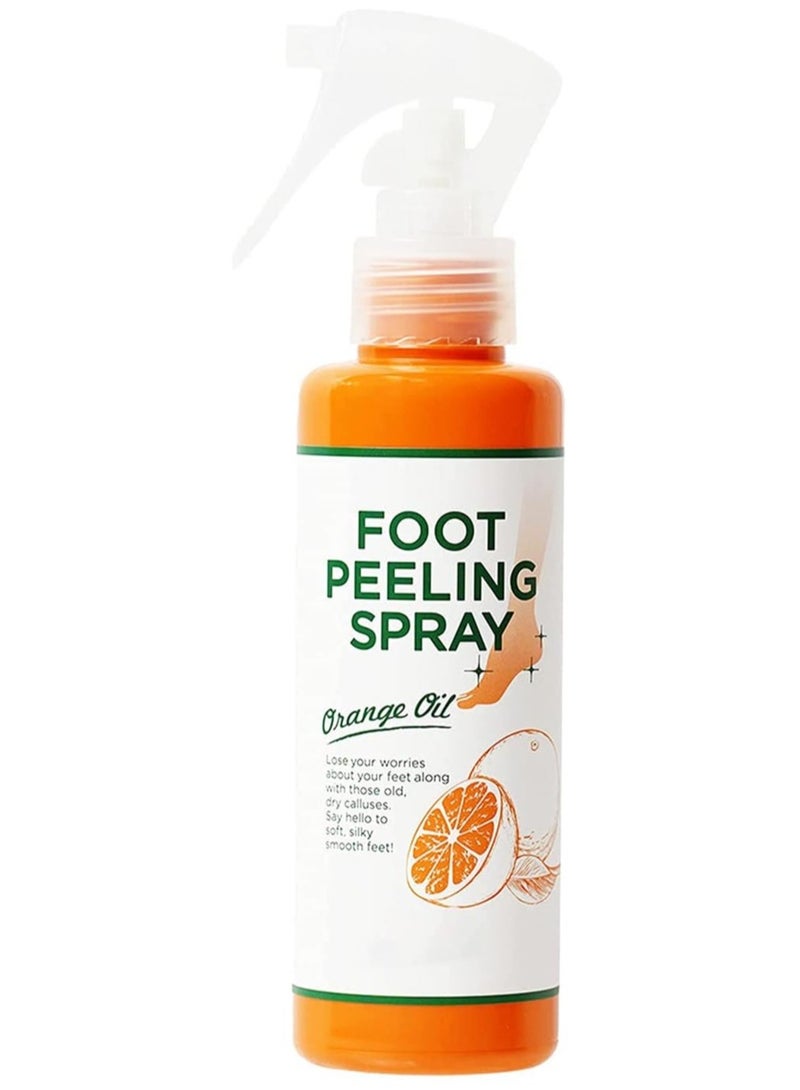 DubaiGallery Foot Dead Skin Remover - Foot Peeling Spray Orange Oil,Natural Formula Foot Scrubber for Dead Skin Callous Removal, Moisturizing Nourishing Foot Exfoliator - Image 1