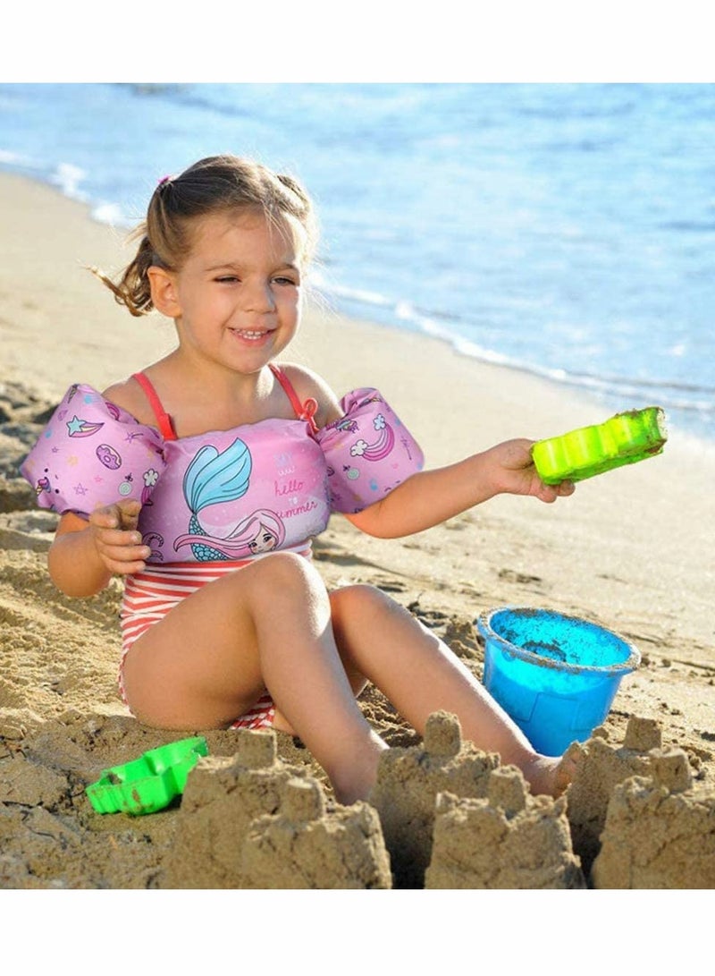 Barakah Toddler Swimming Float Vest, Arm Bands Kids Swim Vest with Shoulder Harness. Swim Training Jacket for 2-6 Years Old Boys Girls - Image 5