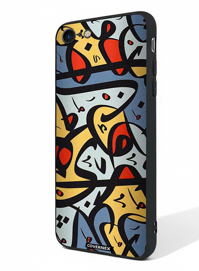 Covernex Apple iPhone SE 2020/2022 Protective Case Cover Printed Featuring Abstract Arabic Calligraphy Art - Image 1