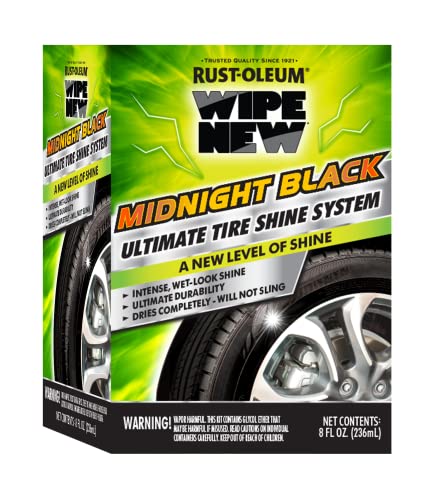 Wipe New RustOleum 381405 Midnight Black Ultimate Tire Shine System - Image 1