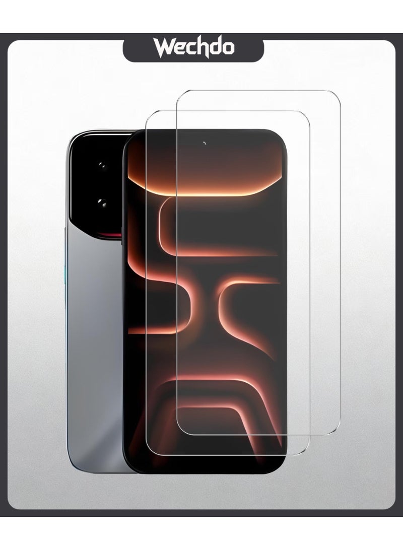 2 Pack for Infinix Note 60 Ultra Premium Tempered Glass Screen Protector, with 9H Hardness, Anti-Fingerprint, Anti-Shatter, Bubble-Free & Easy Installation