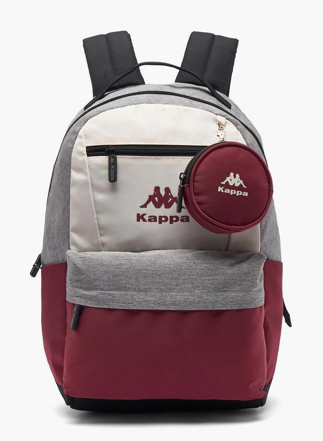 Kappa Colourblock School Backpack For Kids 13 Years+ With Detachable Pouch