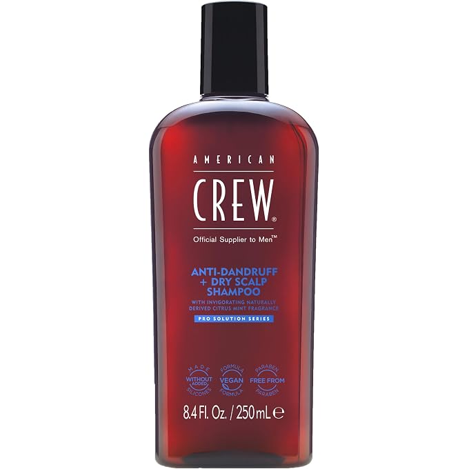 AMERICAN CREW Anti-Dandruff + Dry Scalp Shampoo by, Citrus Mint Scent, 8.45 Oz - Image 1